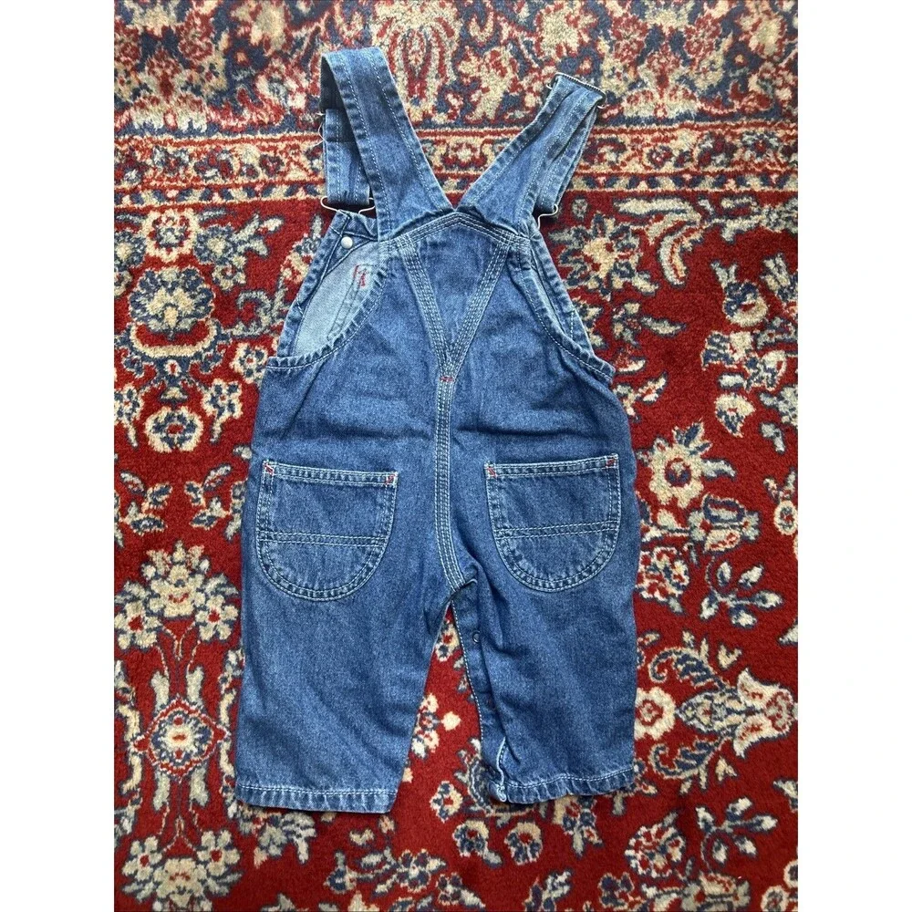 Polo Jeans Co Ralph Lauren 3-6 Months Overalls Denim American Flag